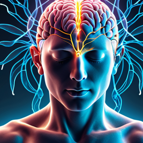 Home 15 A conceptual illustration of a dynamic brain, with glowing, intricate neural pathways forming and strengthening, representing neuroplasticity. In the foreground, a serene figure is meditating, enveloped by subtle, positive energy flows, symbolizing the shaping of the mind through daily practices like mindfulness and gratitude. The overall mood is one of peace, growth, and inner transformation.